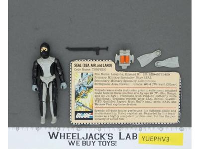 Torpedo V1 100% Complete G.I. Joe 1983 Hasbro Vintage Action Figure