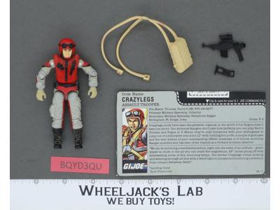 Crazylegs V1 100% Complete 1987 G.I. Joe Hasbro Vintage Action Figure