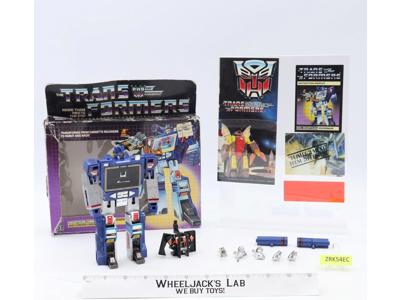 Soundwave & Buzzsaw W/ BOX 1984 Vintage Hasbro G1 Transformers Action Figure