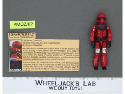Wild Weasel V1 100% Complete G.I. Joe 1984 Hasbro Vintage Action Figure
