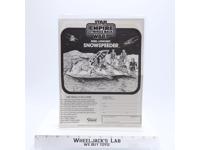 Rebel Armored Snowspeeder Instructions Manual ORIGINAL 1980 Star Wars Kenner