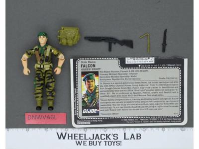 Falcon V1 100% Complete G.I. Joe 1987 Hasbro Vintage Action Figure
