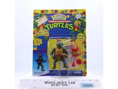 Classic Party Reptile Leo Bodacious Birthday TMNT 1992 Playmates MOSC UNPUNCHED
