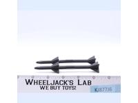 Skystriker XP-14F Sparrow Missiles x2 1983 GI Joe Hasbro Action Figure Vehicle