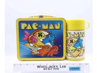 Pac-Man Metal Lunch Box 1980 Aladdin Vintage w/ THERMOS