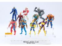 Lot of 10 Marvel Comics Action Figures + Accessories 1990s ToyBiz