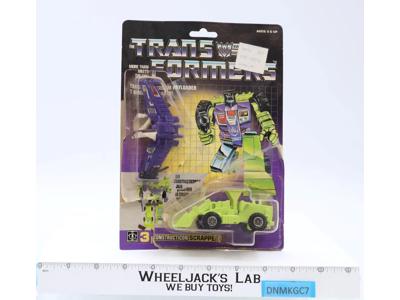 Scrapper 100% Complete W/CARDBACK & BUBBLE G1 Transformers Vintage Figures