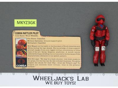 Wild Weasel V1 100% Complete G.I. Joe 1984 Hasbro Vintage Action Figure