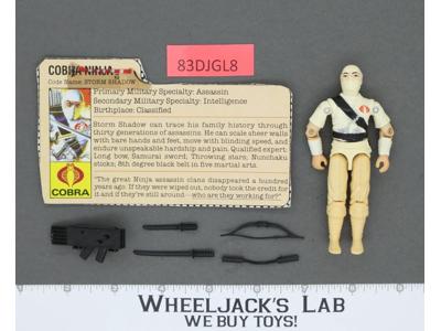 Storm Shadow V1 100% Complete G.I. Joe 1984 Hasbro Vintage Action Figure