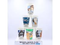 Set of 6 Star Wars Coca Cola 1977 Movie Promo Plastic Cups Vintage