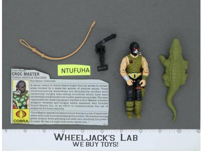 Croc Master V1 100% Complete G.I. Joe 1987 Hasbro Vintage Action Figure