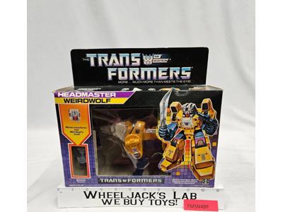 Headmaster Weirdwolf 100% Complete W/Box & Insert 1987 Vintage G1 Transformers