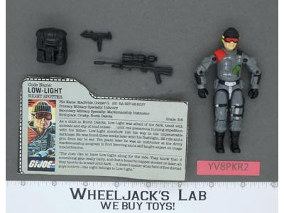 Low-Light V1 100% Complete G.I. Joe 1986 Hasbro Vintage Action Figure