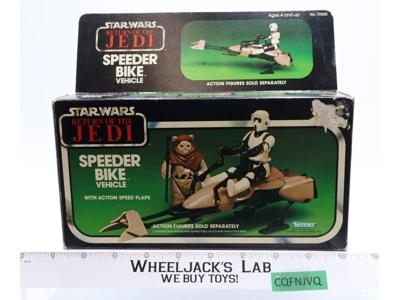 Speeder Bike 100% Complete W/Box Star Wars ROTJ 1983 Kenner Vehicle