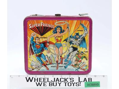 Super Friends Lunch Box ONLY DC Comics Aladdin Industries 1976 Vintage