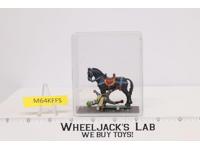 Soldier on Black Horse Elastolin by Preiser 2.5" NIB #6323 Made in Germany