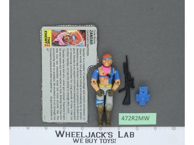 Zandar V1 100% Complete G.I. Joe 1986 Hasbro Vintage Action Figure