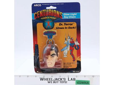 Dr. Terror Glow-Light Key Chain Centurions Power Extreme Arco 1986 Vintage MOSC
