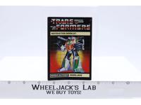 Wheeljack Instruction Manual Booklet 1984 Hasbro G1 Transformers Action Figure