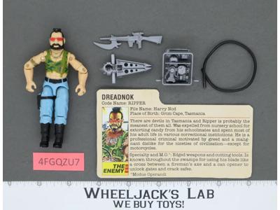 Ripper V1 100% Complete G.I. Joe 1985 Hasbro Vintage Action Figure