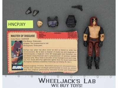 Zartan V1 100% Complete G.I. Joe 1984 Hasbro Vintage Action Figure