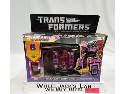 Headmaster Mindwipe 100% Complete W/BOX & INSERT 1987 G1 Transformers Figure