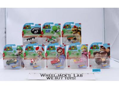 Lot of 8 Super Mario Character Cars Hot Wheels 2019 Mattel Nintendo NEW SEALED