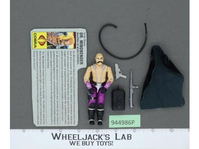 Dr. Mindbender V1 100% Complete G.I. Joe 1986 Hasbro Vintage Action Figure