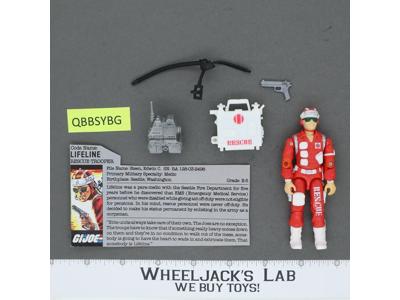 Lifeline V1 100% Complete 1986 G.I. Joe Hasbro Vintage Action Figure