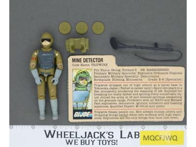 Tripwire V1 100% Complete G.I. Joe 1983 Hasbro Vintage Action Figure