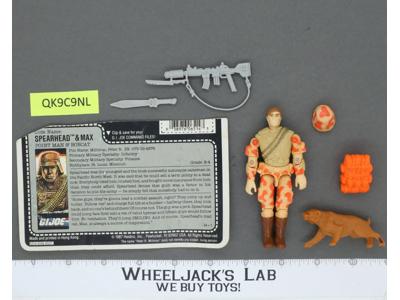 Spearhead & Max V1 100% Complete G.I. Joe 1988 Hasbro Vintage Action Figure