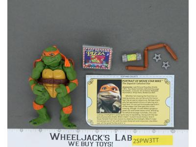 Movie Star Mike 100% Complete Teenage Mutant Ninja Turtle 1992 Vintage Playmates
