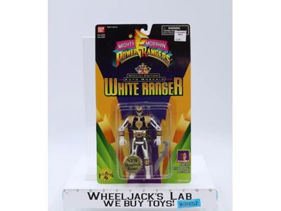 Metallized Auto Morphin White Ranger Power Rangers 1995 Bandai NEW SEALED