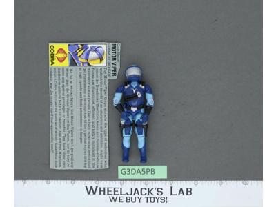 Motor Viper V1 100% Complete 1986 G.I. Joe Hasbro Vintage Action Figure