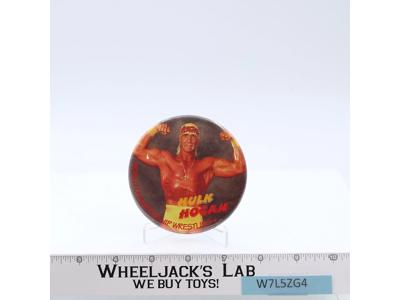 Hulk Hogan Pin Button WWF Wrestling 1980's Titan Sports Vintage