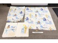 Star Wars Twin Bed Sheet Set 1977 Bibb Fitted & Top Sheet + 2 Pillowcases