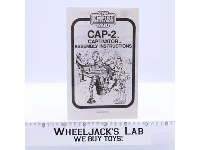 CAP-2 Captivator Instruction Manual 1982 Star Wars ESB Kenner Vintage