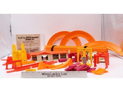 Super Charger Sprint Set Hot Wheels 1968 Mattel Vintage Toy Car Playset