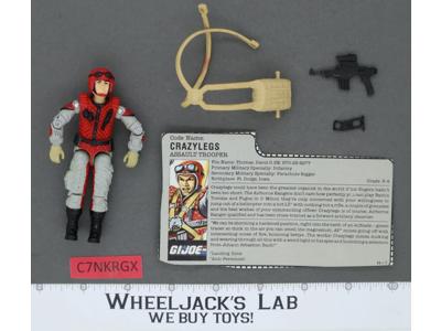 Crazylegs V1 100% Complete 1987 G.I. Joe Hasbro Vintage Action Figure