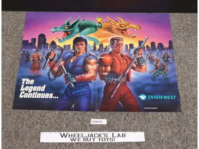Super Double Dragon Advertising Poster 1992 Tradewest Nintendo