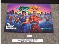 Super Double Dragon Advertising Poster 1992 Tradewest Nintendo
