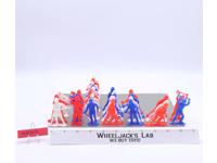 Lot of 28 Plastic Firefighters 2.5" Mini Figurines Brand Unknown