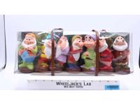 The Seven Dwarfs Disney Vintage PVC Vinyl Squeak Squeaking Figures NEW