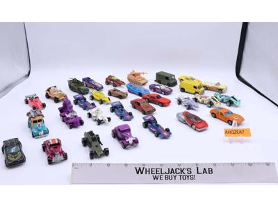 Lot of 31 Vehicles/Trucks/Cars by Hotwheels 1980's Toy Cars