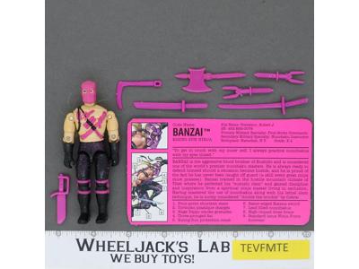 Banzai V1 100% Complete G.I. Joe 1993 Hasbro Vintage Action Figure