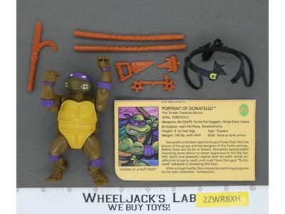 Donatello SOFT HEAD 100% Complete Teenage Mutant Ninja Turtle Playmates 1988