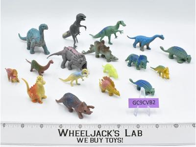 Lot of 17 Mini Dinosaurs 1985 Imperial Toys 3-4" Action Figures