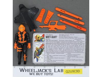 Wet-Suit V4 100% Complete 1993 GI Joe ARAH Vintage Hasbro Action Figure
