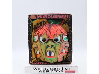 3-Faced Monster Superb Halco Brand Halloween Costume & Mask w/Box Child LARGE