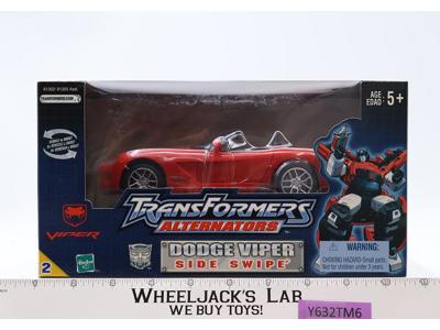 Side Swipe Dodge Viper Tranformers Alternators 2003 Hasbro Figure NEW SEALED